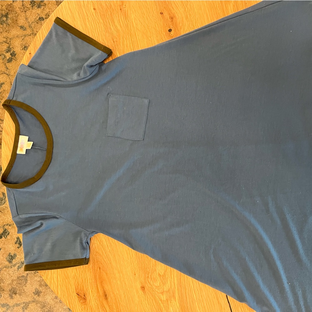 LuLaRoe OS Blue knee length dress